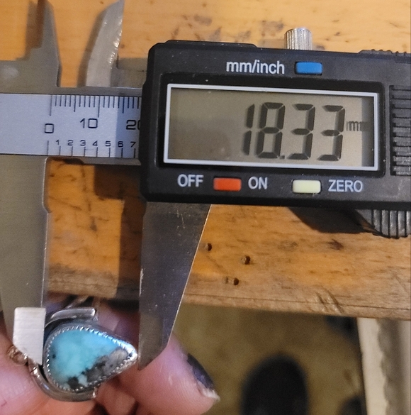 TURQUOISE BOHEMIAN CHIC STYLE HANDMADE IN STERLING SILVER METAL Sz 9 - Picture 7 of 7